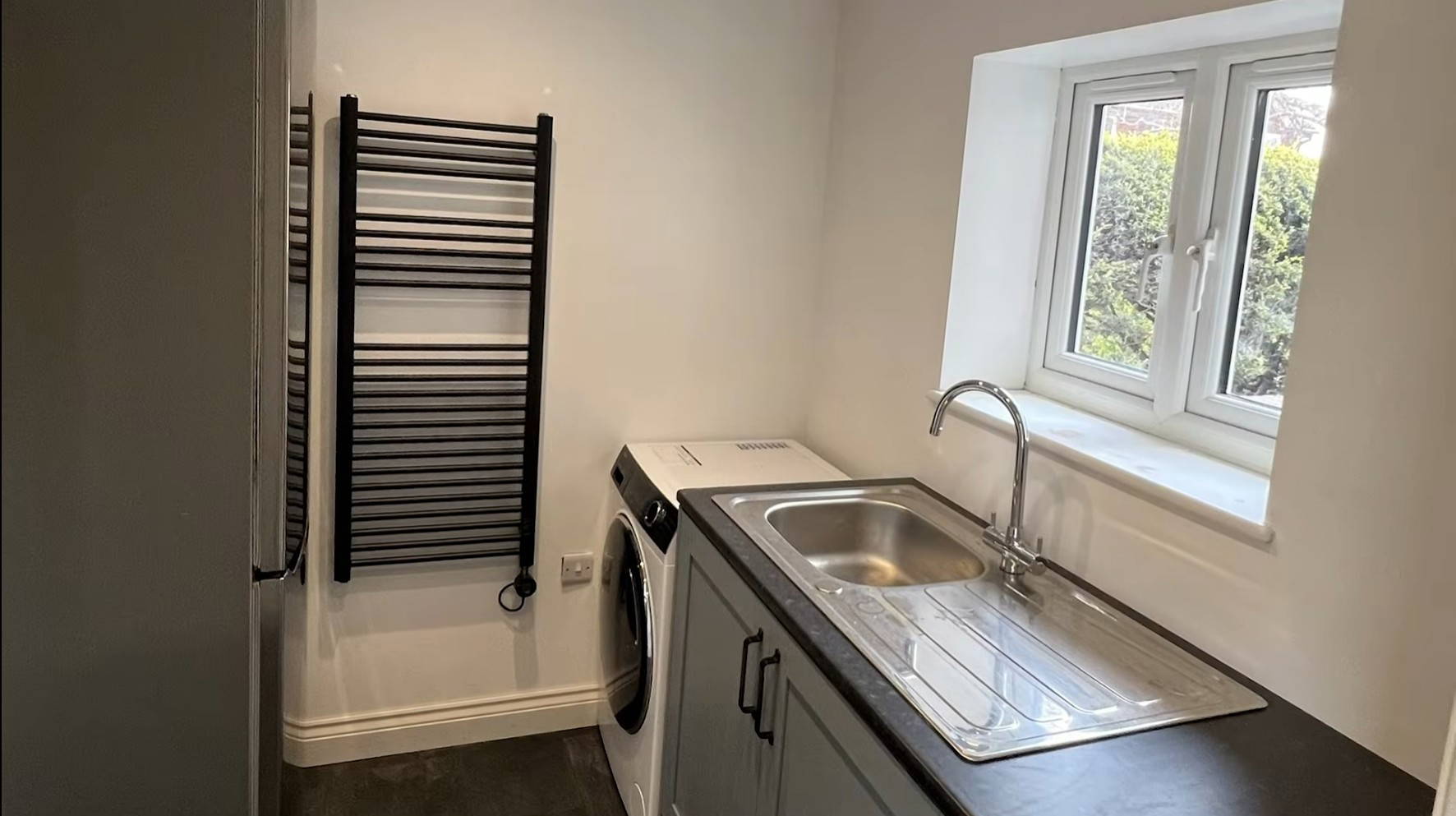 Completed garage conversion room in Exminster after finishing works