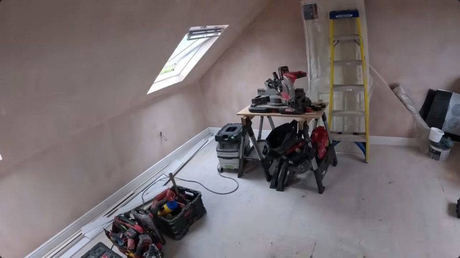 Plastering joinery and finishing stage of a loft conversion
