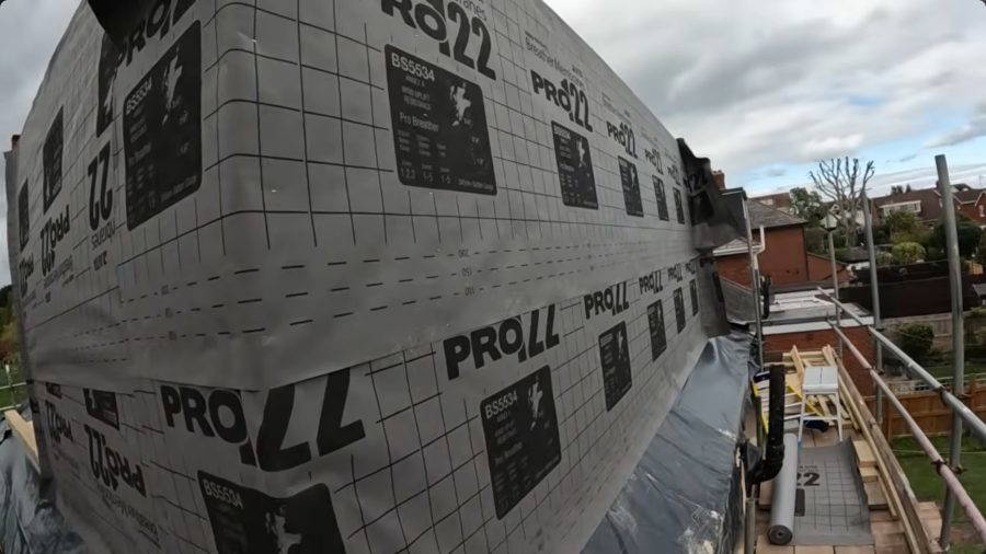 Roofing windows and weatherproofing on a loft conversion