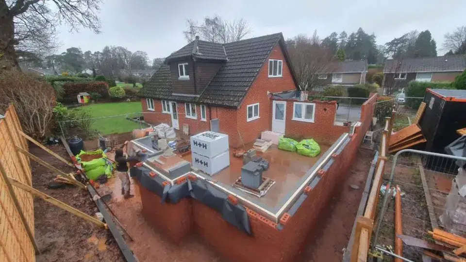 A Silver Fern home extension taking shape in Exeter